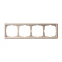 Рамка для розеток и выключателей Systeme electric ArtGallery 4 поста цвет песочный