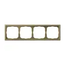 Рамка для розеток и выключателей Systeme electric ArtGallery GAL001604 4 поста цвет золото