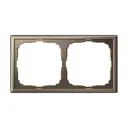 Рамка для розеток и выключателей Systeme electric ArtGallery GAL000602 2 поста цвет мокко