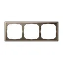 Рамка для розеток и выключателей Systeme electric ArtGallery GAL000603 3 поста цвет мокко