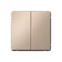 Выключатель встраиваемый Systeme electric ArtGallery GAL001217 2 клавиши цвет песочный