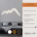 Настенный светильник светодиодный Newlamp Luminosa с пультом управления регулируемый белый свет цвет серебро