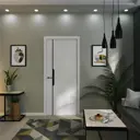 Дверь межкомнатная Dorica Модерн-29 глухая 80х200см hardflex цвет белый без замка и петель