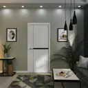 Дверь межкомнатная Dorica Модерн-27 глухая 70х200см hardflex цвет белый без замка и петель