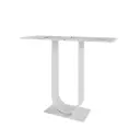Консоль Genglass GGK-02-3-5-100 35x80x100 см металл цвет белый мрамор