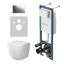 Инсталляция с подвесным унитазом Am.pm Mood Aquaspin IS114351.841900mp с сиденьем микролифт и клавишей M хром глянцевый