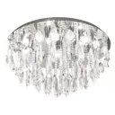 Светильник потолочный Eglo 93413, 7 ламп, 13 м², цвет серый