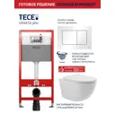 Комплект инсталляция с унитазом Tece 9400413OV0210 цвет белый