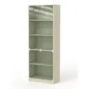 Шкаф-витрина 71x192 см ШВ-55 ЛДСП цвет крем вайс