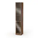Шкаф-витрина 35x192 см ШВ-52 ЛДСП цвет орех