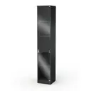 Шкаф-витрина 35x192 см ШВ-52 ЛДСП цвет черный