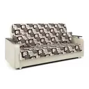 Диван раскладной Гамма Мелодия ДП №1 215x90x90 см шенилл цвет бежевый с ромбами/бежевый