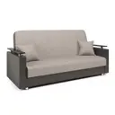 Диван раскладной Гамма Мелодия ДП №2 215x100x100 см рогожка цвет бежевый/шоколад