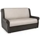 Диван раскладной Гамма Аккорд М 130x95x110 см рогожка корфу/экокожа цвет шоколад/бежевый