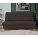 Диван раскладной Гамма БП 198x91x90 см рогожка цвет коричневый