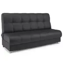 Диван раскладной Гамма БП 198x91x90 см искусственная кожа цвет черный