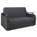 Диван раскладной Гамма Гранд Д 124x95x110 см рогожка цвет серый/черный