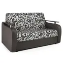 Диван раскладной Гамма Гранд Д 124x95x110 см шенилл цвет коричневый/серый