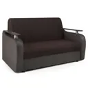 Диван раскладной Гамма Гранд Д 144x95x110 см рогожка цвет коричневый/темно-коричневый