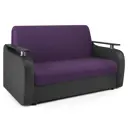 Диван раскладной Гамма Гранд Д 144x95x110 см рогожка цвет фиолетовый/черный