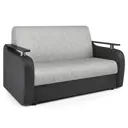 Диван раскладной Гамма Гранд Д 144x95x110 см шенилл цвет черный/светло-серый