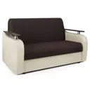 Диван раскладной Гамма Гранд Д 164x95x110 см рогожка цвет шоколад/бежевый