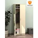 Шкаф распашной с 2 дверями ШО-35 71x192x37 см ЛДСП цвет крем вайс