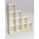 Стеллаж Лестница №3 10 секций 155x148x30 см ЛДСП цвет кремовый