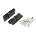 Цилиндровый механизм Fuaro 200 ZA/80 30+10+40 черный