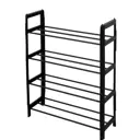 Этажерка для обуви Joy home 50x64x19 см 4 полки металл и пластик цвет черный