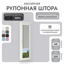 Рулонная штора блэкаут Унистайл RKRBLSVS046220 46x220 см, цвет светло-серый