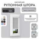Рулонная штора блэкаут Унистайл RKRBLSVS048135 48x135 см, цвет светло-серый