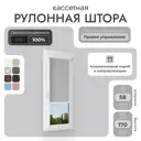 Рулонная штора блэкаут Унистайл RKRBLSVS058170 58x170 см, цвет светло-серый