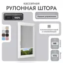 Рулонная штора блэкаут Унистайл RKRBLSVS088175 88x175 см, цвет светло-серый