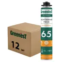 Пена монтажная профессиональная Greenest 65 всесезонная 850 мл 12 шт