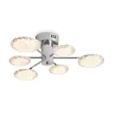 Люстра потолочная светодиодная Freya Plane Fr5531cl-l32ch 20 м² теплый белый свет цвет серый/серебристый