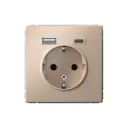 Розетка USB встраиваемая Systeme electric ArtGallery GAL001232 цвет песочный