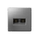 Розетка RJ45 встраиваемая Systeme electric ArtGallery GAL000985 цвет сталь