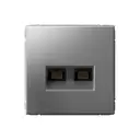 Розетка RJ45 встраиваемая Systeme electric ArtGallery GAL000988 цвет сталь