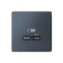 Розетка USB встраиваемая Systeme electric ArtGallery GAL000727 цвет грифель