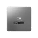 Розетка USB встраиваемая Systeme electric ArtGallery GAL000927 цвет сталь