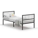 Кровать Домаклево mtlk-bz-2-sp3v-90-190-ch 90 x 82 x 190 см металл цвет черный