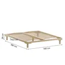 Кровать Домаклево Канапе 1-190 140x190 см фанера цвет натуральный
