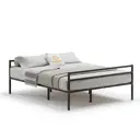 Кровать Домаклево mtlk-bz-2-sp2g-120-190-ch 120 x 69 x 190 см металл цвет черный