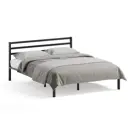 Кровать ДомаКлево 160x200 см сталь цвет черный