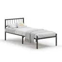Кровать Домаклево mtlk-bz-sp3v-90-190-ch 90 x 82 x 190 см металл цвет черный