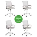 Офисное кресло Tetchair BM-520M 46x95x45 см ткань цвет серый 4 шт.