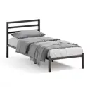 Кровать ДомаКлево 90x200 см металл цвет черный