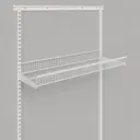 Стационарная корзина 90.3x8.5x34 см цвет белый