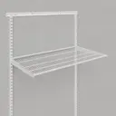 Полка сетчатая Титан-GS 90.3x50.6 см сталь цвет белый